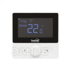 Digitálny termostat, programovateľný, čierny
