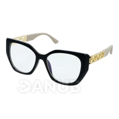 Okuliare na počítač Blue Light Chains - Black/Gold/Brown