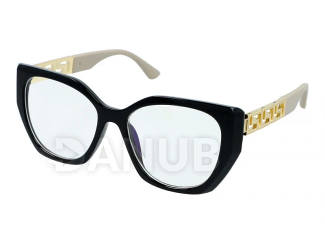 Okuliare na počítač Blue Light Chains - Black/Gold/Brown