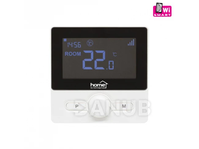 Smart termostat, čierny