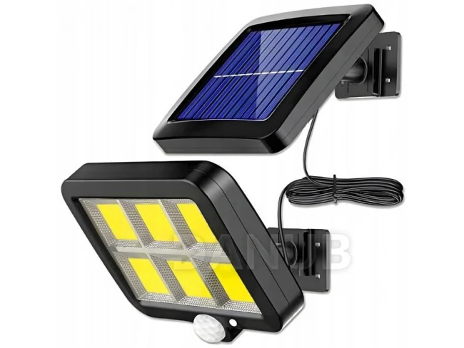Solárne LED záhradné svietidlo DECRO LUMILED - 6500K IP65 - Pohybový a súmrakový senzor - čierne Solárne LED záhradné svietidlo DECRO LUMILED - 6500K IP65 - Pohybový a súmrakový senzor - čierne