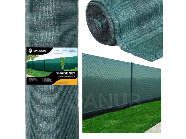 Tieniaca sieť - 62% tienenie - 1,5x25m - zelená