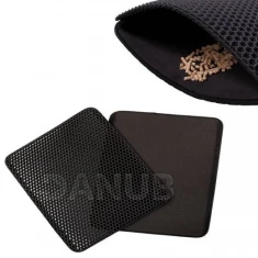 Podložka pod mačaciu toaletu obojstranná 45x60cm - čierna