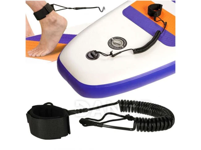 Bezpečnostné elastické lanko na členok na paddleboard - 3m Bezpečnostné elastické lanko na členok na paddleboard - 3m
