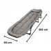 Kempingová cestovná skladacia posteľ LUARO - 190x63x30cm - sivá