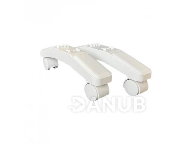 Konzoly na ohrievač NOIROT, CASTORS (2 konzoly + 4 kolieska)