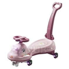 LED odrážadlo Swing FIX S1 s rukoväťou - max. 65 kg - ružové