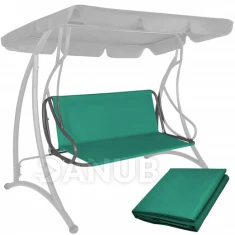 Sedadlo na záhradnú hojdačku - 130 x 100 cm - tyrkysové