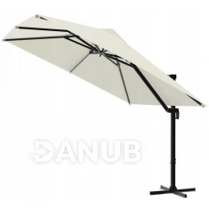 Záhradný slnečník MINI ROMA - 2,5x2,5m - s obalom - béžový