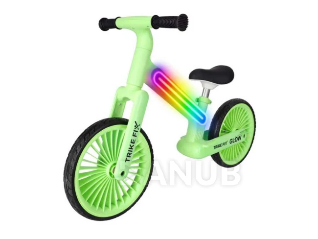 Odrážadlo Trike Fix Glow LED - neónovo-zelené