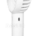 Ručný, nabíjateľný ventilátor, 9 cm, biely