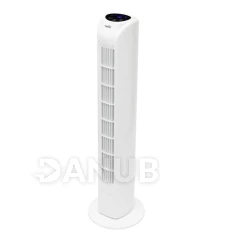 Stĺpový ventilátor s diaľkovým ovládačom, biela farba, 79 cm, 45 W