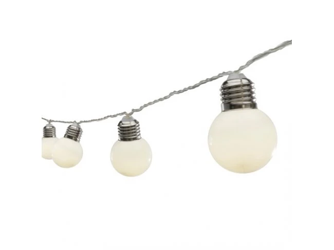 LED svetelná reťaz vonkajšia - tvar hrušky - 20LED - 9,5M Teplá Biela