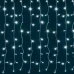 Vianočná LED svetelná záclona vnútorná - záves - 168LED - 1,2M Studená biela