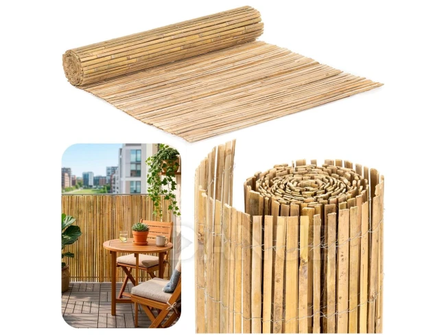 Bambusová rohož/záclona na balkón a plot - 1,2 x 3 m
