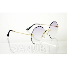 Dámske slnečné okuliare Flower Crystal gold PURPLE