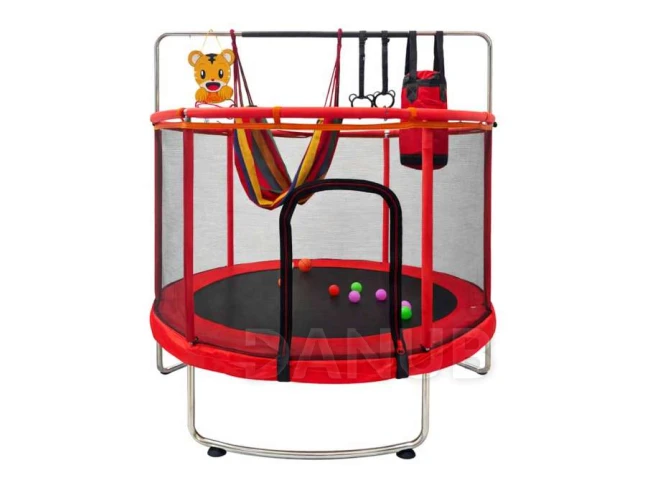Detská trampolína s príslušenstvom - 150 cm - červená