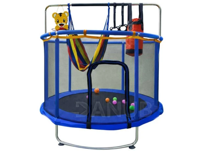 Detská trampolína s príslušenstvom - 150 cm - modrá
