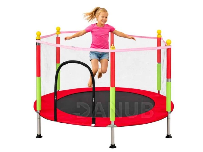 Detská záhradná trampolína 140 cm - červená
