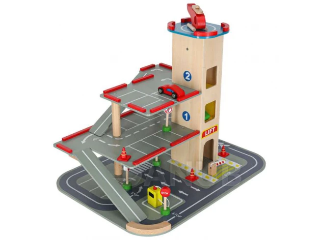 Drevené parkovisko LULILO BENINO dvojpodlažná mestská garáž Drevené parkovisko LULILO BENINO dvojpodlažná mestská garáž