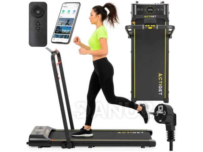 Elektrický bežecký pás na domáce použitie - skladací - 12 km/h, s diaľkovým ovládaním a aplikáciou