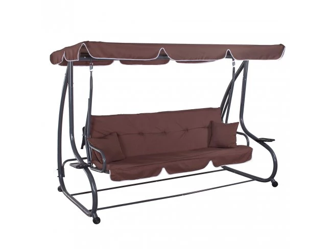 Záhradná hojdačka LINDA - Hnedá