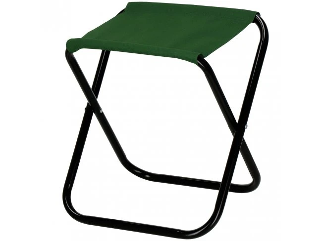 Turistická kempingová stolička skladacia - tmavozelená
