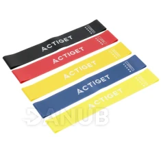 Fitness odporové gumy na cvičenie - sada 5 ks - odpor 1-20 kg