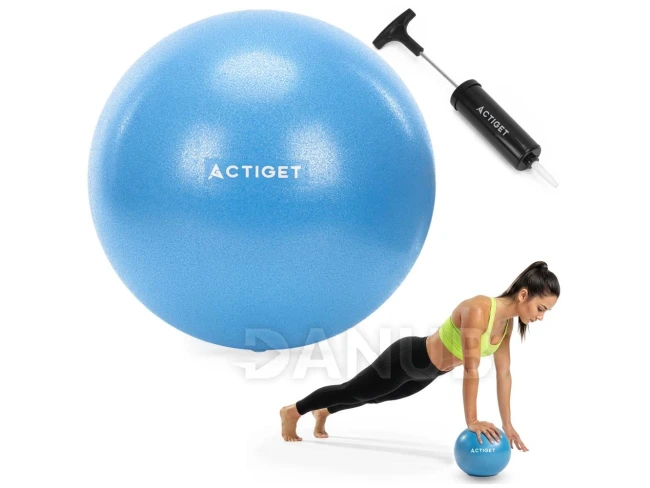 Gymnastická lopta na pilates a rehabilitáciu - 22 cm s pumpou - modrá