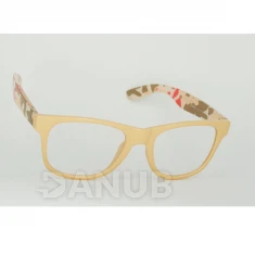 Číre okuliare Wayfarer - svetlo hnedé - maskačové