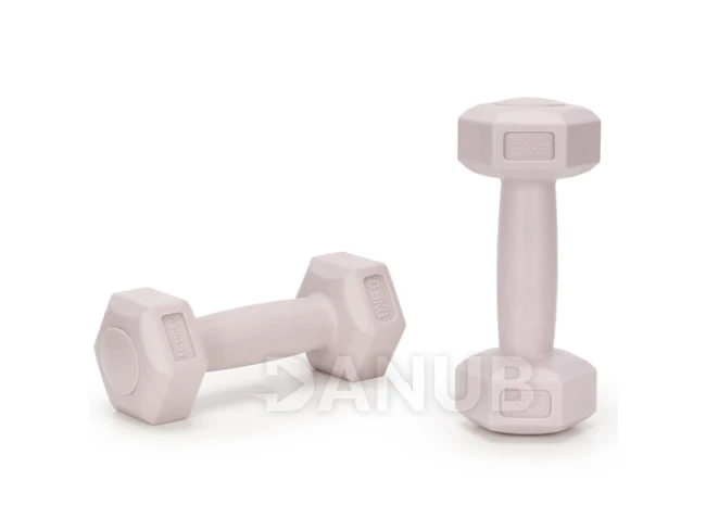 Jednoručné činky - 2 ks - 2x0,5 kg - svetloružové