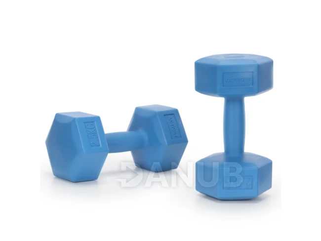 Jednoručné činky - 2 ks - 2x2,5 kg - modré