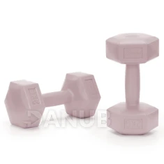 Jednoručné činky - 2 ks - 2x2 kg - ružové