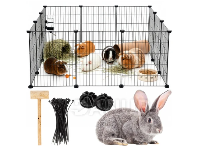 Klietka pre zvieratá - 143x71x46 cm - čierna