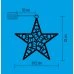 LED dekorácia do okna, akrylová hviezda