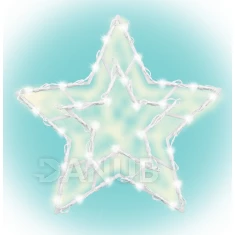 LED dekorácia do okna, hviezda na batérie