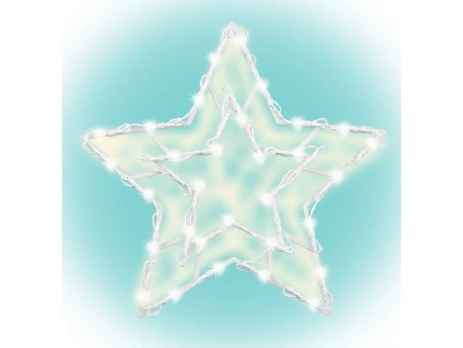 LED dekorácia do okna, hviezda na batérie