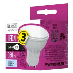LED žiarovka Classic 4,5W GU10 studená biela