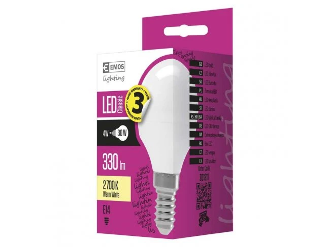LED žiarovka Classic mini globe 4W E14 neutrálna biela