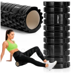 Masážny valec/roller - stredne tvrdý - čierny