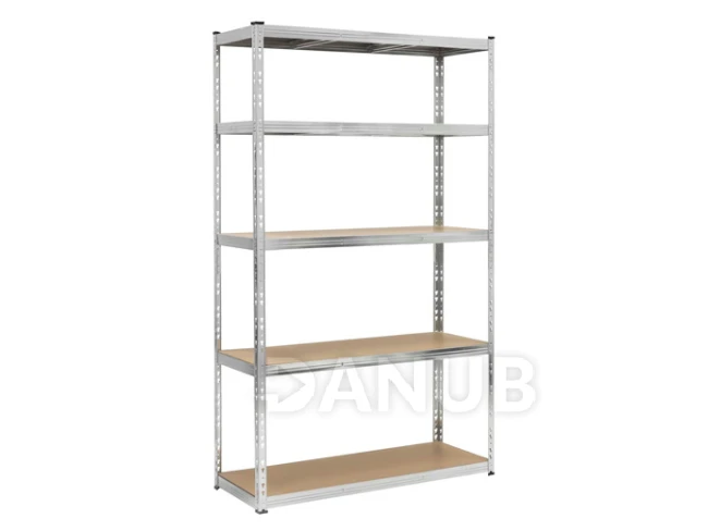Nastaviteľný kovový regál s 5 policami - 205x120x45 cm - 1000 kg 