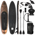 Paddleboard s príslušenstvom - 350 cm - 220kg - čierno-oranžový