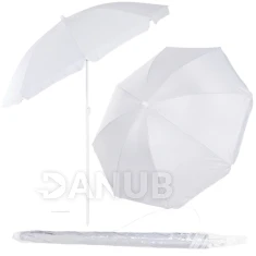 Plážový slnečník 160 cm - UPF50+ - sivý