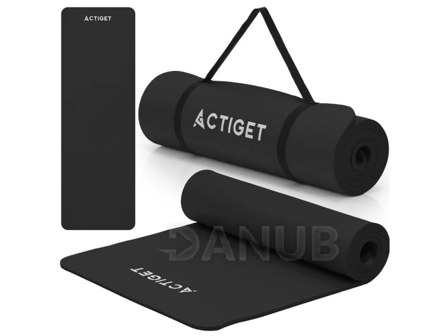 Podložka na cvičenie - 183x61x1 cm - protišmyková - čierna