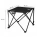 Rozkladací kempingový stôl 46cm - čierny