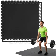 Protišmyková puzzle podložka - 100x100x2 cm - 1 ks - EVA pena - grafitovo sivá