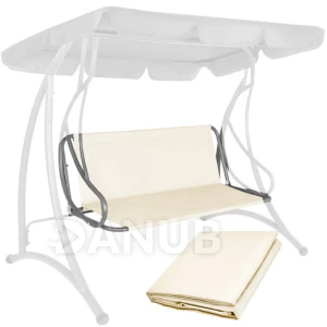 Sedadlo na záhradnú hojdačku - 130 x 100 cm - ecru