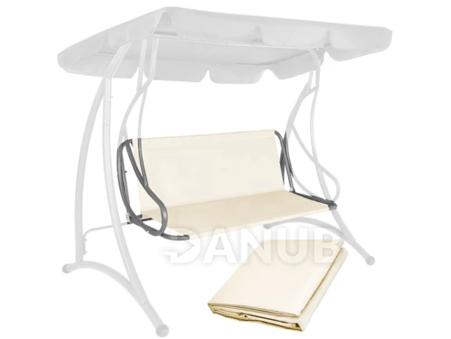 Sedadlo na záhradnú hojdačku - 130 x 100 cm - ecru