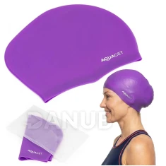 Silikónová plavecká čiapka - univerzálna unisex - fialová