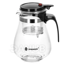 Sklenený džbán 1.65 L - transparentná/čierna
